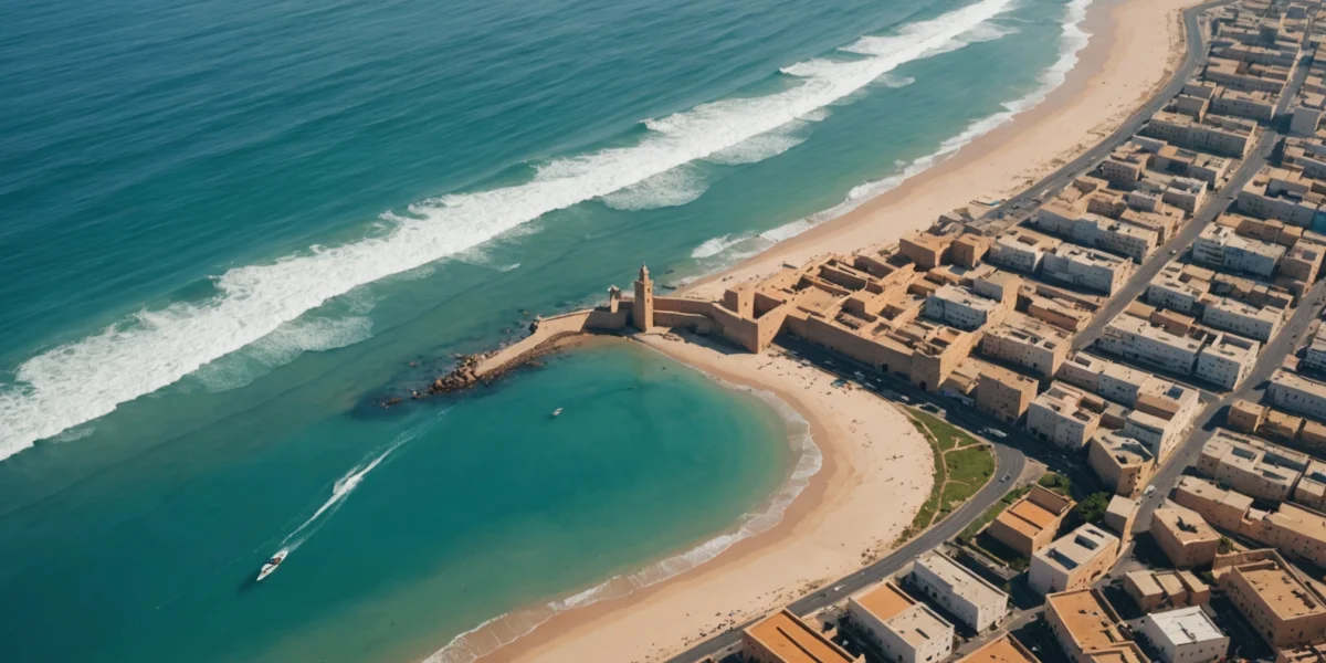 carte spot surf maroc